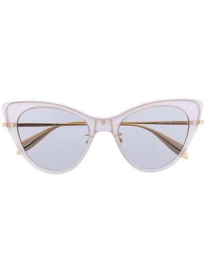Alexander McQueen Eyewear солнцезащитные очки в оправе 'кошачий глаз' 585263J0770