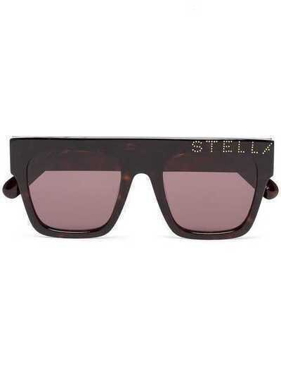 Stella McCartney Eyewear солнцезащитные очки в квадратной оправе SC0170S005
