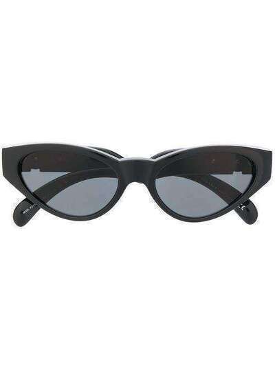 Versace Eyewear солнцезащитные очки в оправе 'кошачий глаз' с логотипом 0VE4373GB18754