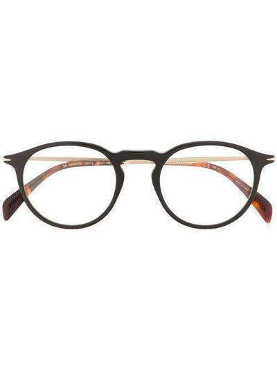 DAVID BECKHAM EYEWEAR солнцезащитные очки 1003/G/CS в круглой оправе 2031142M250T4