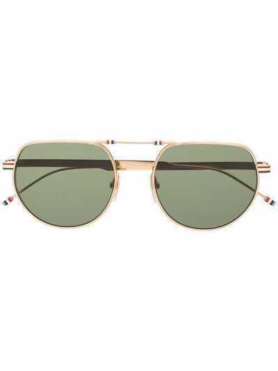 Thom Browne Eyewear солнцезащитные очки-авиаторы TB91802