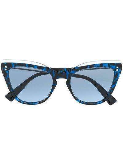 Valentino Eyewear "солнцезащитные очки в оправе ""кошачий глаз""" VA4043