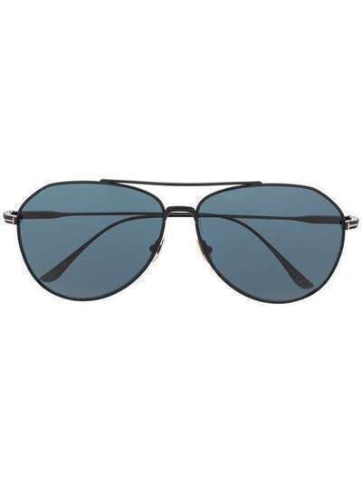 Tom Ford Eyewear солнцезащитные очки-авиаторы Cyrus FT0747