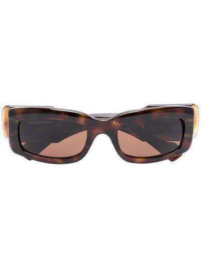 Balenciaga Eyewear солнцезащитные очки в прямоугольной оправе BB0071S002