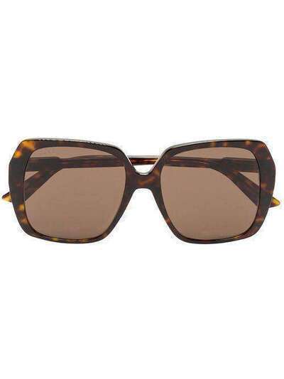 Gucci Eyewear солнцезащитные очки в оправе черепаховой расцветки GG0533SA