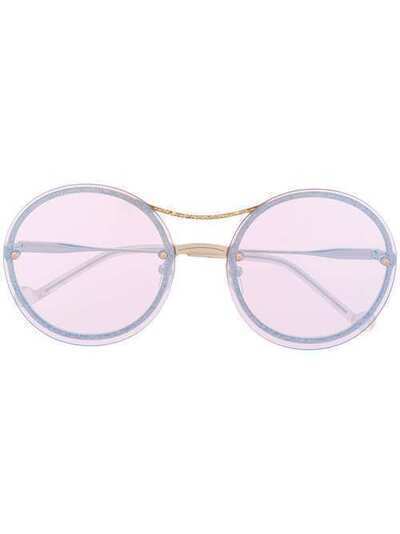 LIU JO круглые солнцезащитные очки с блестками LJ117S