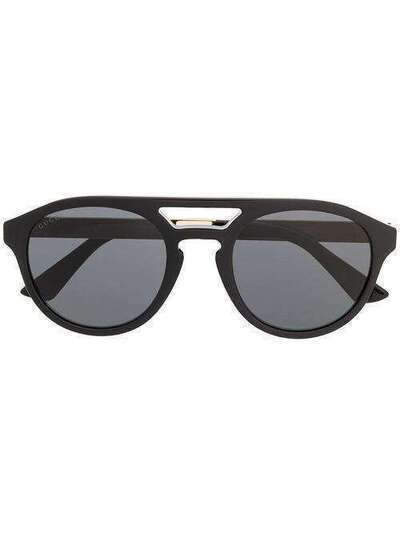 Gucci Eyewear солнцезащитные очки в круглой оправе 610388J0740