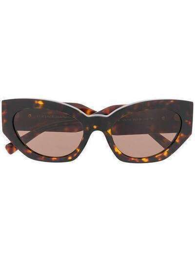 Versace Eyewear солнцезащитные очки V-Medusa в оправе 'кошачий глаз' 0VE4376B1087354
