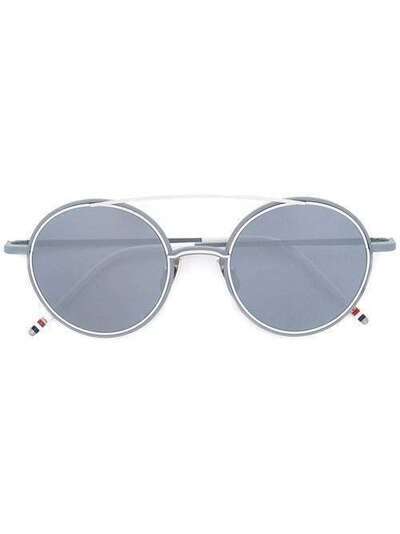 Thom Browne Eyewear солнцезащитные очки в круглой оправе TB108BT