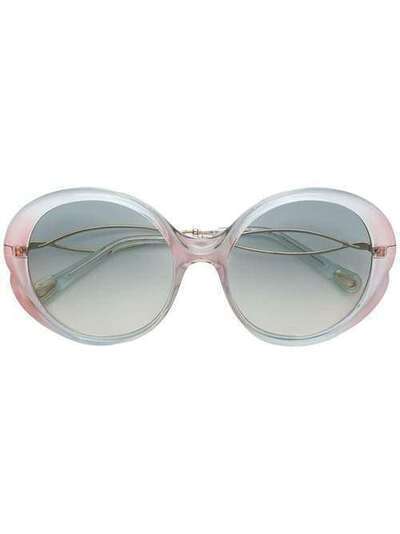 Chloé Eyewear солнцезащитные очки в круглой оправе CHLSCE73943857
