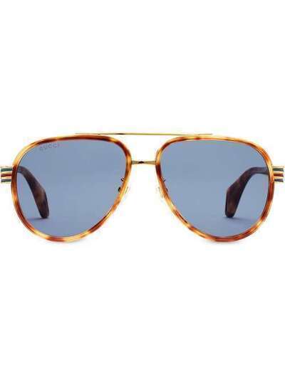 Gucci Eyewear солнцезащитные очки-авиаторы 558259J0740