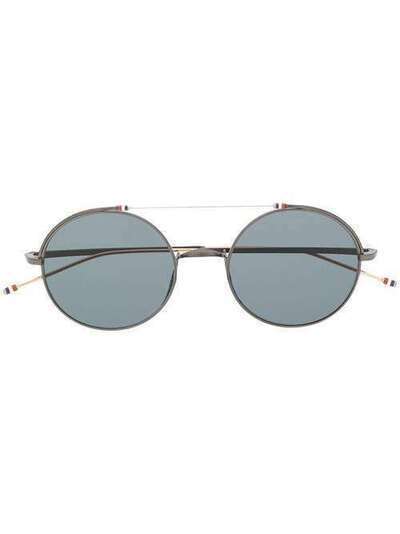 Thom Browne Eyewear солнцезащитные очки в круглой оправе TBS9104904