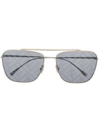 Fendi Eyewear солнцезащитные очки-авиаторы с логотипом FF0406S