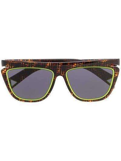Fendi Eyewear солнцезащитные очки в квадратной оправе FF0384S