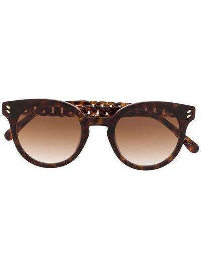 Stella McCartney Eyewear chain trim round-frame sunglasses 900345S0001