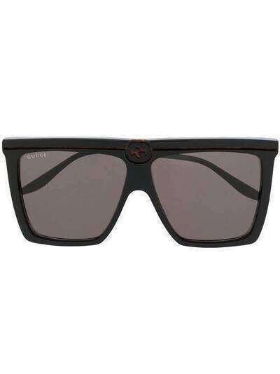 Gucci Eyewear солнцезащитные очки в квадратной оправе GG0733S001
