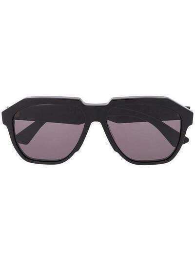 Bottega Veneta Eyewear солнцезащитные очки в геометричной оправе 628585V2330