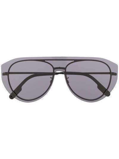 Kenzo layered round frame sunglasses KZ40032U