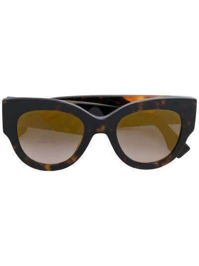 Fendi Eyewear объемные солнцезащитные очки FF0264S