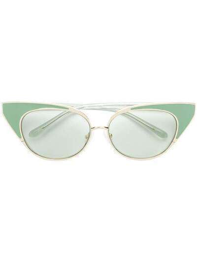 Nº21 x Linda Farrow солнцезащитные очки в оправе 'кошачий глаз' N21S18C3SUN