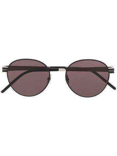 Saint Laurent Eyewear солнцезащитные очки в круглой оправе SLM62