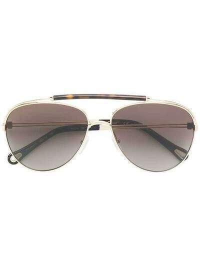 Chloé Eyewear солнцезащитные очки-авиаторы CHLSCE141SP75959