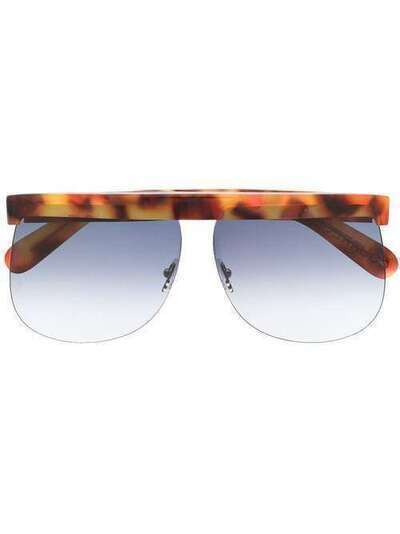 Courrèges Eyewear солнцезащитные очки-авиаторы Havana CL1901