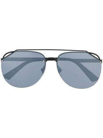 Diesel солнцезащитные очки-авиаторы с затемненными линзами DL03146102C