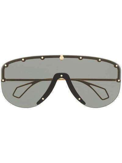 Gucci Eyewear солнцезащитные очки-маска 610414I330