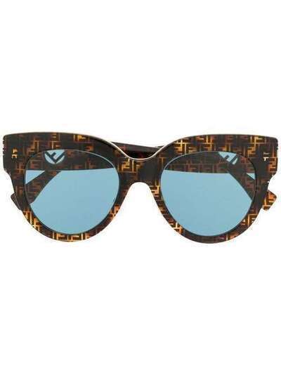 Fendi Eyewear солнцезащитные очки в оправе с монограммным узором FF0360GS