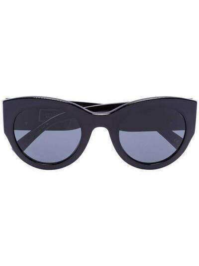 Versace Eyewear солнцезащитные очки в круглой оправе с декором Medusa 0VE4353
