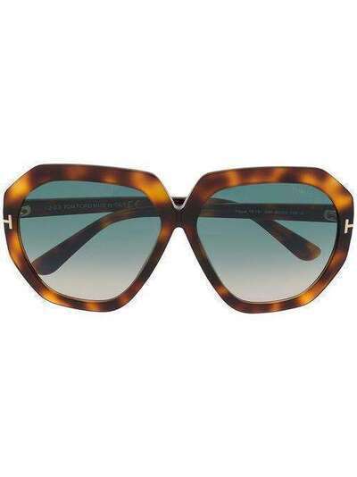 Tom Ford Eyewear солнцезащитные очки в оправе 'бабочка' FT0791