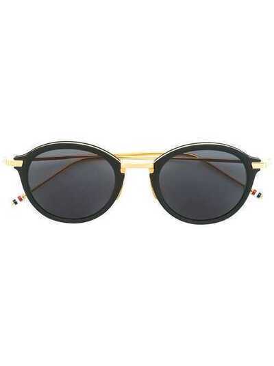 Thom Browne Eyewear солнцезащитные очки в круглой оправе TBS110