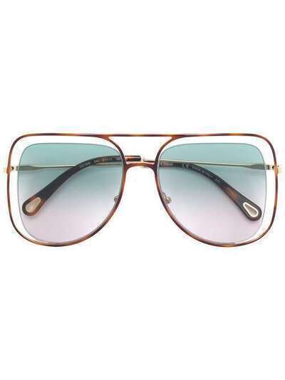 Chloé Eyewear солнцезащитные очки с градиентными стеклами CE130S