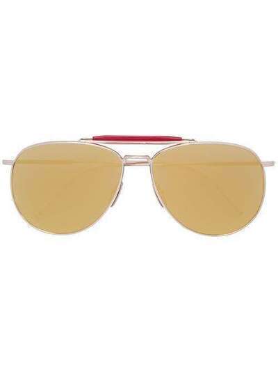 Thom Browne Eyewear солнцезащитные очки-авиаторы TBS015