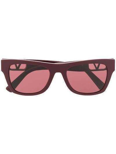 Valentino Eyewear солнцезащитные очки в квадратной оправе 0VA40665