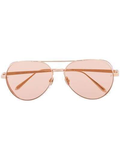 Linda Farrow солнцезащитные очки-авиаторы с затемненными линзами LFL792C6SUN