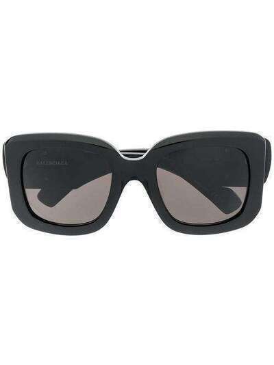 Balenciaga Eyewear массивные солнцезащитные очки с логотипом BB BB0069S