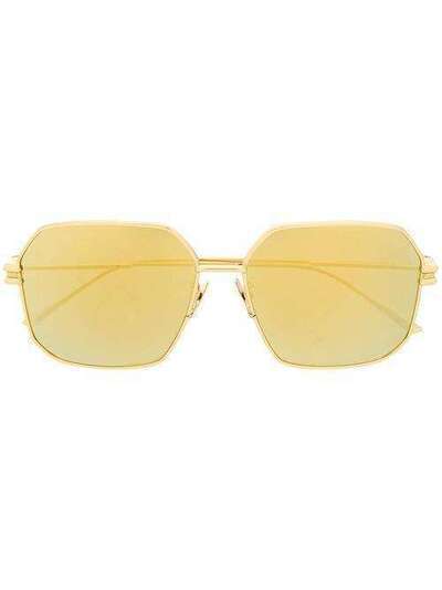 Bottega Veneta Eyewear солнцезащитные очки BV1047S в шестиугольной оправе BV1047S
