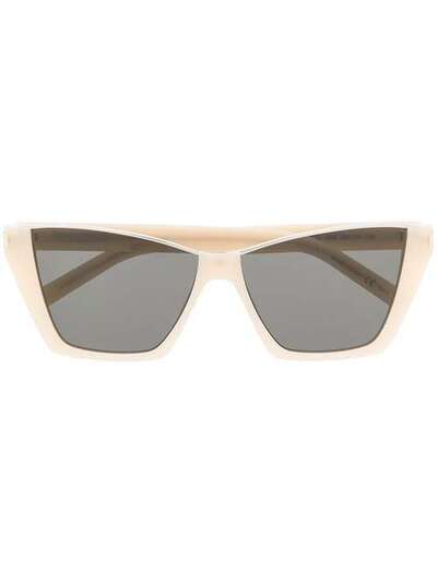 Saint Laurent Eyewear солнцезащитные очки Kate в прямоугольной оправе 621228Y9903