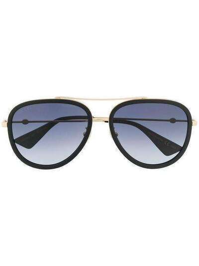 Gucci Eyewear солнцезащитные очки-авиаторы GG0062S