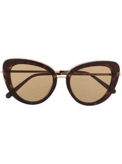 Stella McCartney Eyewear солнцезащитные очки в оправе 'кошачий глаз' SC0189S002