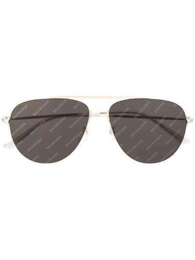 Balenciaga Eyewear солнцезащитные очки-авиаторы с логотипом BB0013S