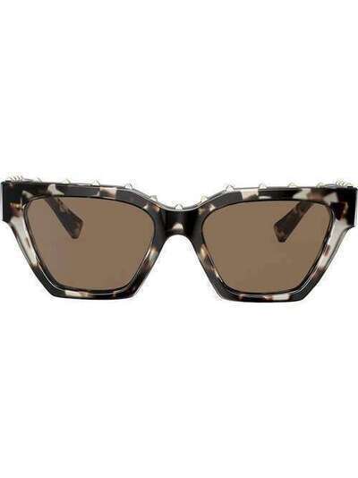 Valentino Eyewear солнцезащитные очки в квадратной оправе VA4046509773