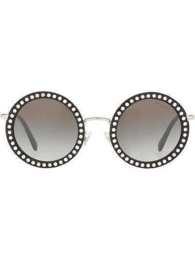 Miu Miu Eyewear солнцезащитные очки Délice MU59US1525O0