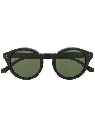 Polo Ralph Lauren солнцезащитные очки Havanna в круглой оправе 0PH414950037149