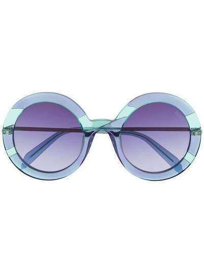 Emilio Pucci круглые солнцезащитные очки с эффектом градиента EP0143