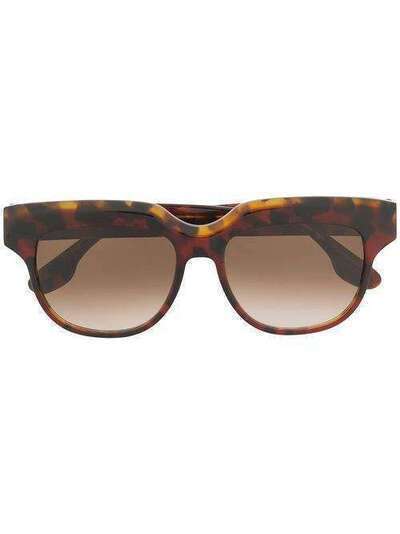 Victoria Beckham солнцезащитные очки в квадратной оправе черепаховой расцветки VB604S