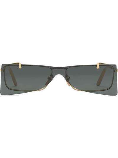 Gucci Eyewear солнцезащитные очки в квадратной оправе 530132I0330