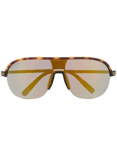 Dsquared2 Eyewear солнцезащитные очки Shady в оправе черепаховой расцветки DQ0344